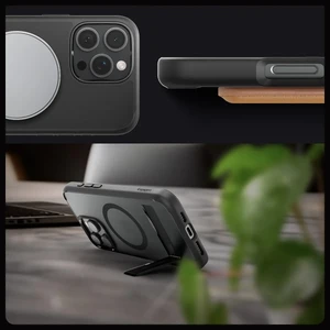 Півпрозорий чорний чохол Spigen Ultra Hybrid S Mag для iPhone 16 Pro - Фото 8