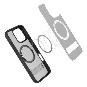Півпрозорий чорний чохол Spigen Ultra Hybrid S Mag для iPhone 16 Pro - Фото 10