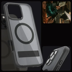 Півпрозорий чорний чохол Spigen Ultra Hybrid S Mag для iPhone 16 Pro Max - Фото 3