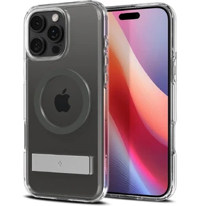 Прозрачный серый чехол Spigen Ultra Hybrid S Mag для iPhone 16 Pro Max - Фото 9