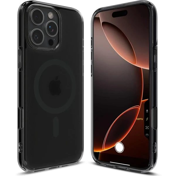 Півпрозорий чорний чохол Spigen Ultra Hybrid T Mag для iPhone 16 Pro в Запоріжжі
