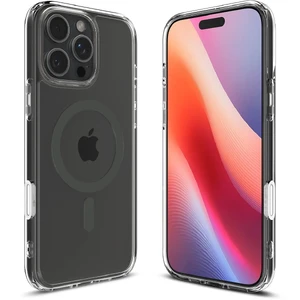 Прозрачный серый чехол Spigen Ultra Hybrid T Mag для iPhone 16 Pro - Фото 3