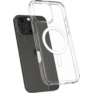 Прозрачный белый чехол Spigen Ultra Hybrid T Mag MagSafeдля iPhone 16 Pro - Фото 4