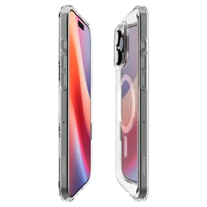 Прозрачный белый чехол Spigen Ultra Hybrid T Mag MagSafeдля iPhone 16 Pro - Фото 6