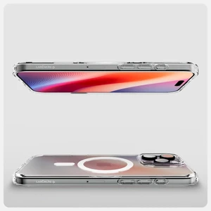 Прозрачный белый чехол Spigen Ultra Hybrid T Mag MagSafeдля iPhone 16 Pro - Фото 15