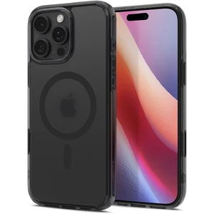 Полупрозрачный черный чехол Spigen Ultra Hybrid T Mag для iPhone 16 Pro Max - Фото 5
