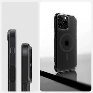 Полупрозрачный черный чехол Spigen Ultra Hybrid T Mag для iPhone 16 Pro Max - Фото 10
