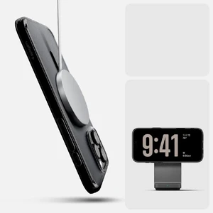 Полупрозрачный черный чехол Spigen Ultra Hybrid T Mag для iPhone 16 Pro Max - Фото 11