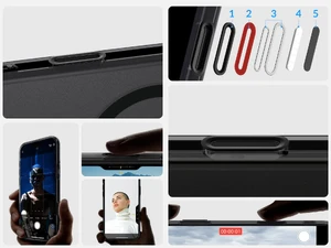 Полупрозрачный черный чехол Spigen Ultra Hybrid T Mag для iPhone 16 Pro Max - Фото 12