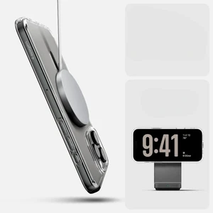 Прозорий сірий чохол Spigen Ultra Hybrid T Mag для iPhone 16 Pro Max - Фото 10