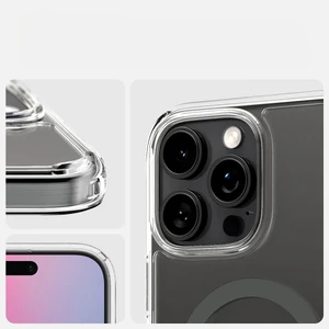 Прозорий сірий чохол Spigen Ultra Hybrid T Mag для iPhone 16 Pro Max - Фото 13