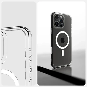 Прозрачный белый чехол Spigen Ultra Hybrid T Mag для iPhone 16 Pro Max - Фото 13