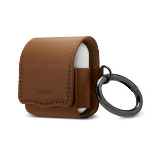 Кожаный чехол с карабином Spigen Valentinus Brown для AirPods 074CS26414 - Фото 1