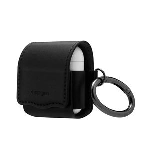Шкіряний чохол з карабіном Spigen Valentinus Black для AirPods