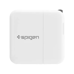 Зарядное устройство Spigen Wall Charger F202 White + EU адаптер - Фото 3