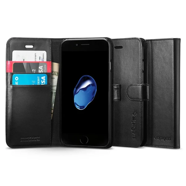 Чохол Spigen Wallet S Black для iPhone SE 3 | SE 2 | 8 | 7 у Кропивницькому