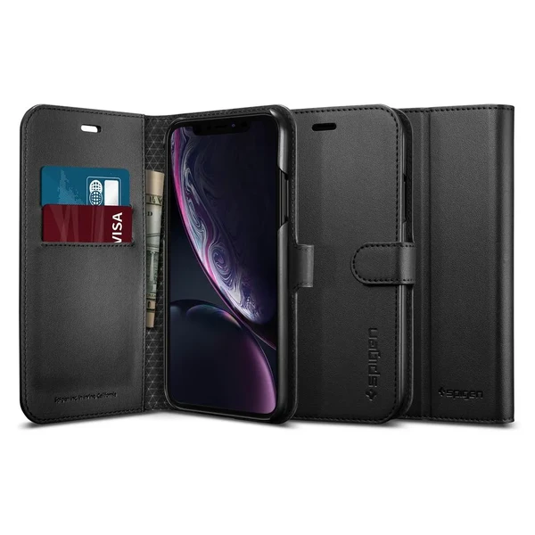Чохол Spigen Wallet S Black для iPhone XR
