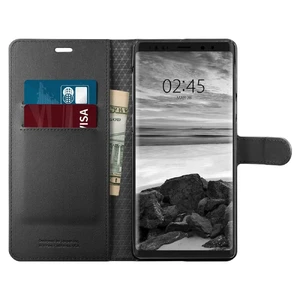 Шкіряний чохол-книжка Spigen Wallet S Black для Samsung Galaxy Note 9 - Фото 7