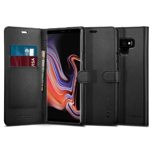 Шкіряний чохол-книжка Spigen Wallet S Black для Samsung Galaxy Note 9 - Фото 8
