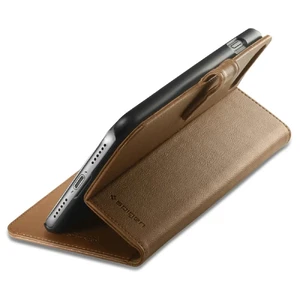 Чехол Spigen Wallet S Brown для iPhone SE 3 | SE 2 | 8 | 7 - Фото 4