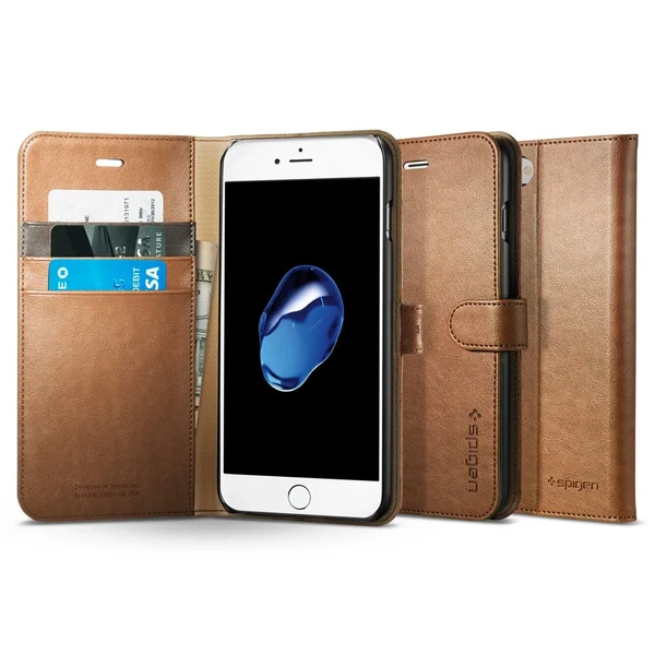 Чохол Spigen Wallet S Brown для iPhone 7 Plus | 8 Plus