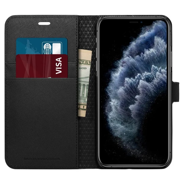 Чохол-книжка Spigen Wallet S Black для iPhone 11 Pro Max