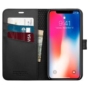 Чехол Spigen Wallet S Black для iPhone X | XS - Фото 7