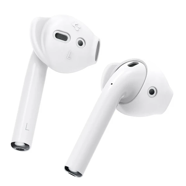 Силіконові накладки Spigen Earhooks White для Apple AirPods (S | M | L)
