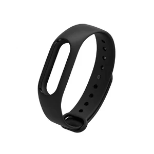 Силиконовый ремешок iLoungeMax для фитнес-браслета Xiaomi Mi Band 2 Black - Фото 2