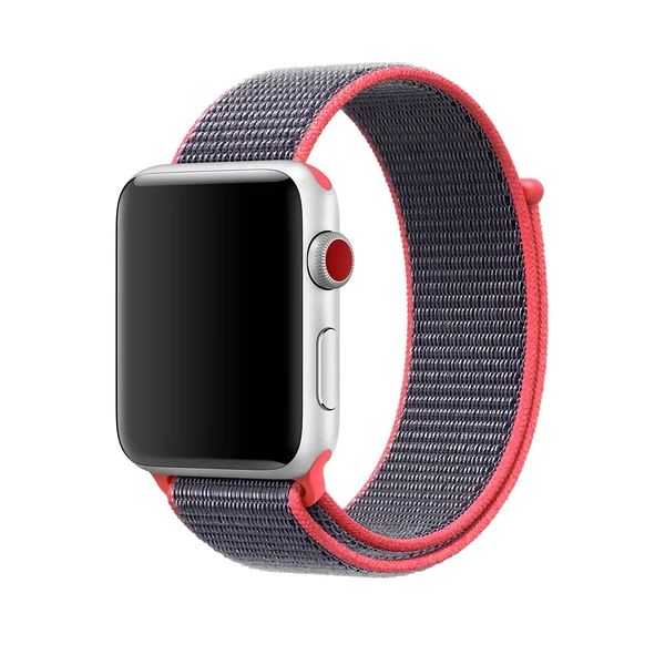 Ремінець iLoungeMax Sport Loop Electric Pink для Apple Watch Ultra 49mm | 45mm | 44mm | 42mm  OEM