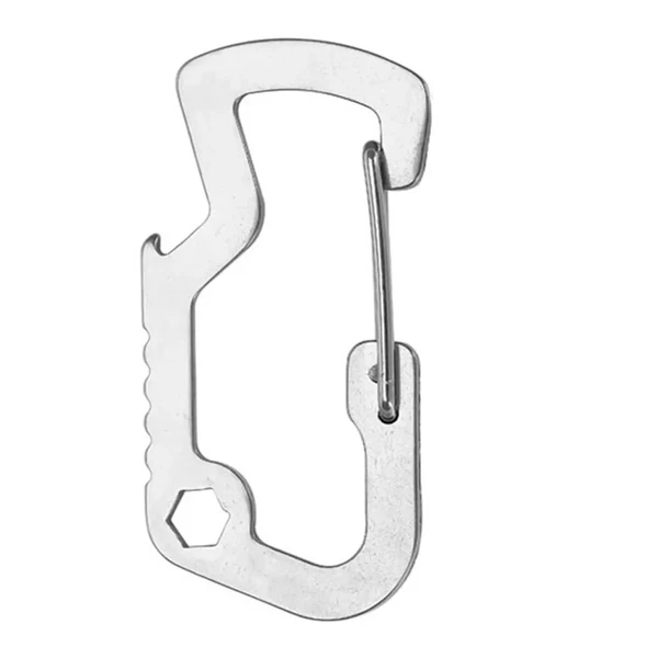 Тактичний карабін із нержавіючої сталі Steel D-Shape Carabiner