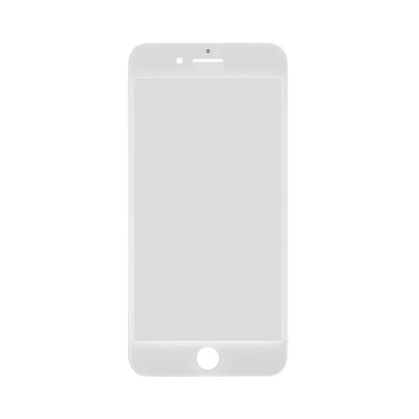 Стекло с рамкой и ОСА пленкой (White) для iPhone 8