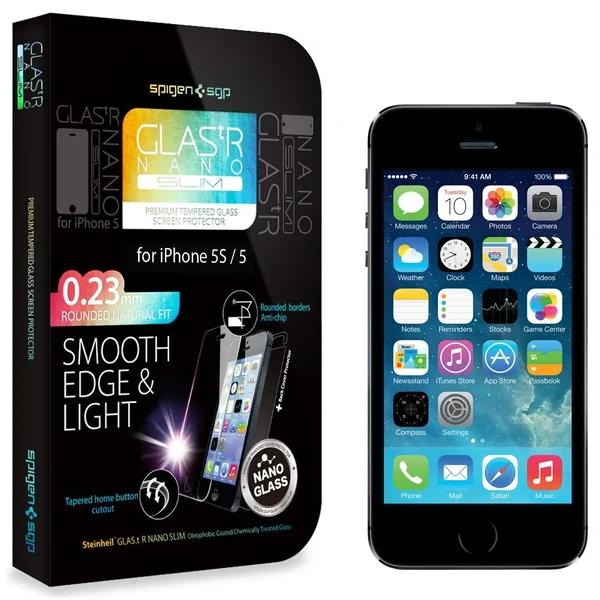 Захисне скло SGP GLAS.tR NANO SLIM для iPhone 5 | 5S | SE | 5C у Миколаєві