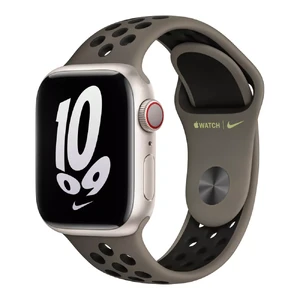 Ремешок Apple Olive Grey/Black Nike Sport Band (MPH83) для Apple Watch Ultra 49mm | 45mm | 44mm | 42mm Размер S/M MPH83 - Фото 1