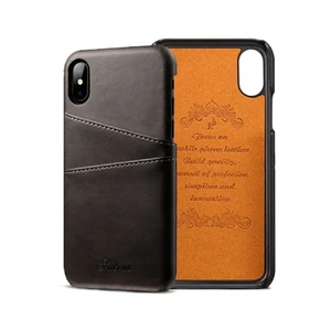 Шкіряний чохол з відділеннями для карт iLoungeMax Sutent Black для iPhone X | XS - Фото 2