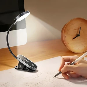 Светодиодная лампа USB для чтения, на прищепке, с аккумулятором, до 5 часов работы | Baseus Reading Lamp - Фото 9