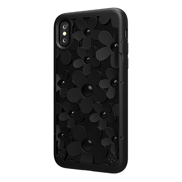 3D чехол SwitchEasy Fleur Black для iPhone X | XS