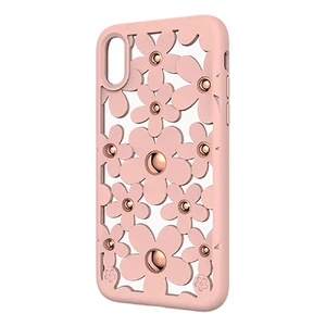3D чехол SwitchEasy Fleur Rose Pink для iPhone X | XS - Фото 2