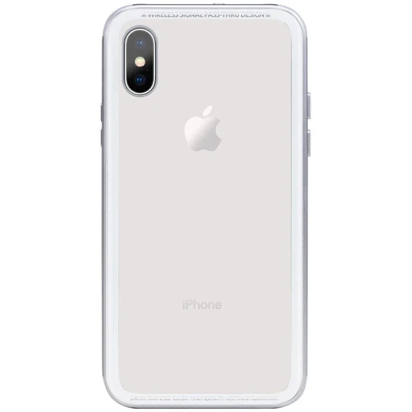 Стеклянный чехол SwitchEasy iGlass Silver для iPhone X | XS