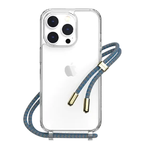 Противоударный чехол SwitchEasy Play Lanyard Shockproof Clear Case Ocean для iPhone 14 Pro Max