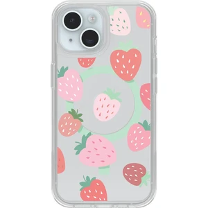 Захисний чохол Otterbox Symmetry Series MagSafe Strawberry (Clear/Red) для iPhone 16e  - Фото 1