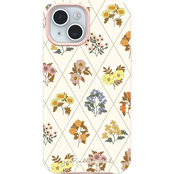 Чохол Otterbox Symmetry Series Gabrielle Neil Collection MagSafe Stitched Floral (Pink) для iPhone 16e