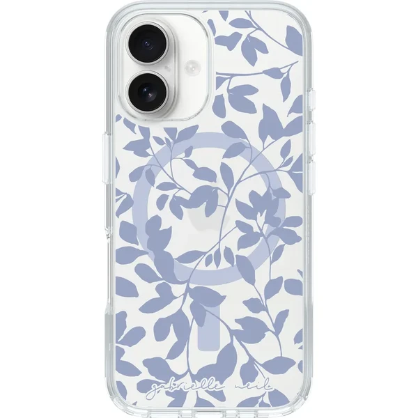 Чохол Otterbox Symmetry Series Gabrielle Neil Collection MagSafe Winter Leaves (Clear/Purple) для iPhone 16 у Львові