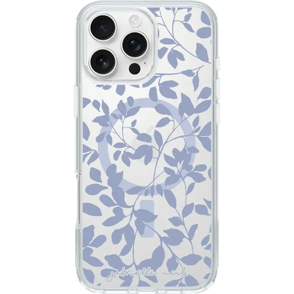 Чохол Otterbox Symmetry Series Gabrielle Neil Collection MagSafe Winter Leaves (Clear/Purple) для iPhone 16 Pro Max
