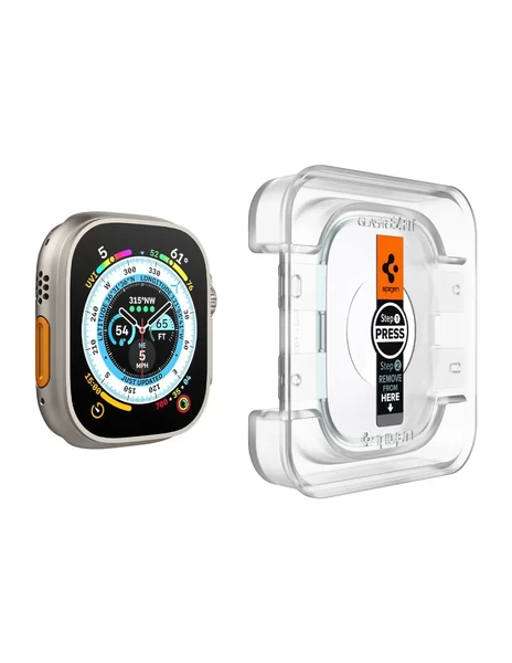 Захисна плівка Spigen EZ FIT Glas.tR Screen Protector 2-pack для Apple Watch Ultra 49mm