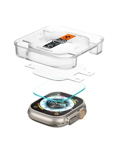 Защитная пленка Spigen EZ FIT Glas.tR Screen Protector 2-pack для Apple Watch Ultra 49mm - Фото 3