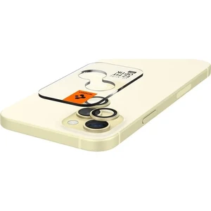 Стекло на камеру Spigen Optik Pro Yellow для iPhone 15 | 15 Plus | 14 | 14 Plus (2 шт.) - Фото 5
