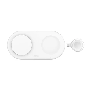 Док-станція MagSafe Belkin 3-в-1 BoostCharge Pro Charging Pad White 15W з Qi2 для iPhone | Apple Watch | AirPods - Фото 4