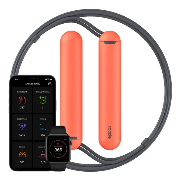 Розумна скакалка Tangram Factory SmartRope Rookie Jump Rope Orange в Ужгороді
