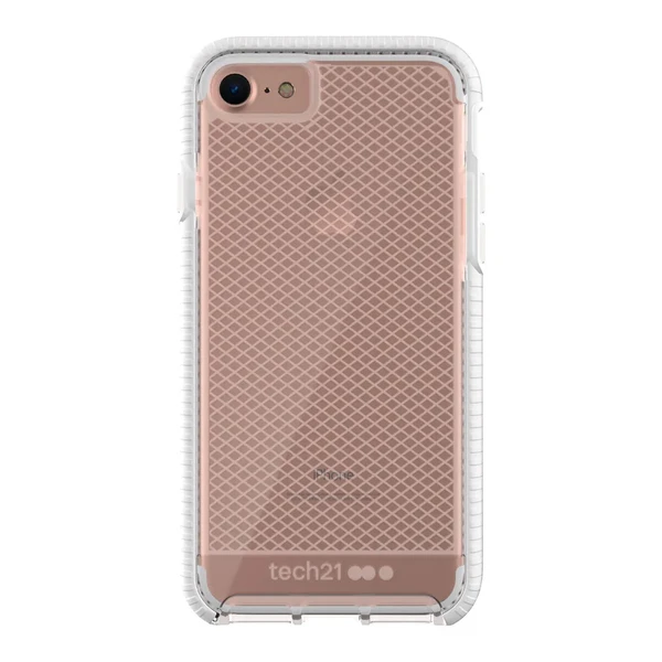 Протиударний чохол Tech21 Evo Check Clear | White для iPhone SE 3 | SE 2 | 8 | 7 у Тернополі